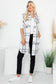 Wool Like Plaid Print Long Vest: Beige Off White