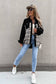 WOMEN DENIM PATCHWORK PLAID JACKET_CWJJ0050: LIGHTBLUE / (L) 1