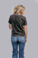 MK480 Thankful Acid Washed Studs SL Tee - Charcoal: Charcoal / L