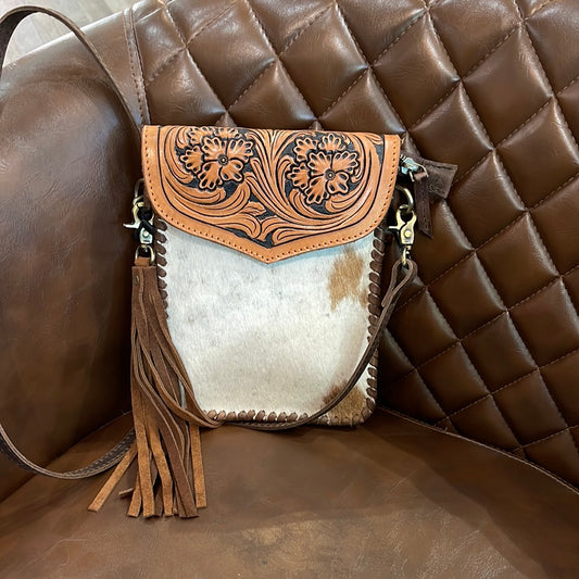 Mini crossbody cowhide