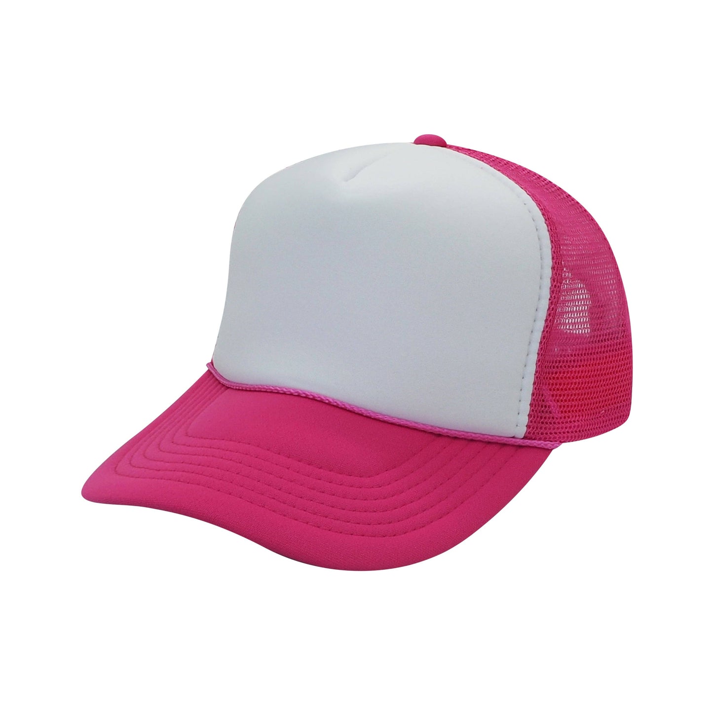 Nissun Classic Trucker Baseball Hats Caps Foam Mesh Blank Solid Two Tone Snapback Adult Youth: Gold/White