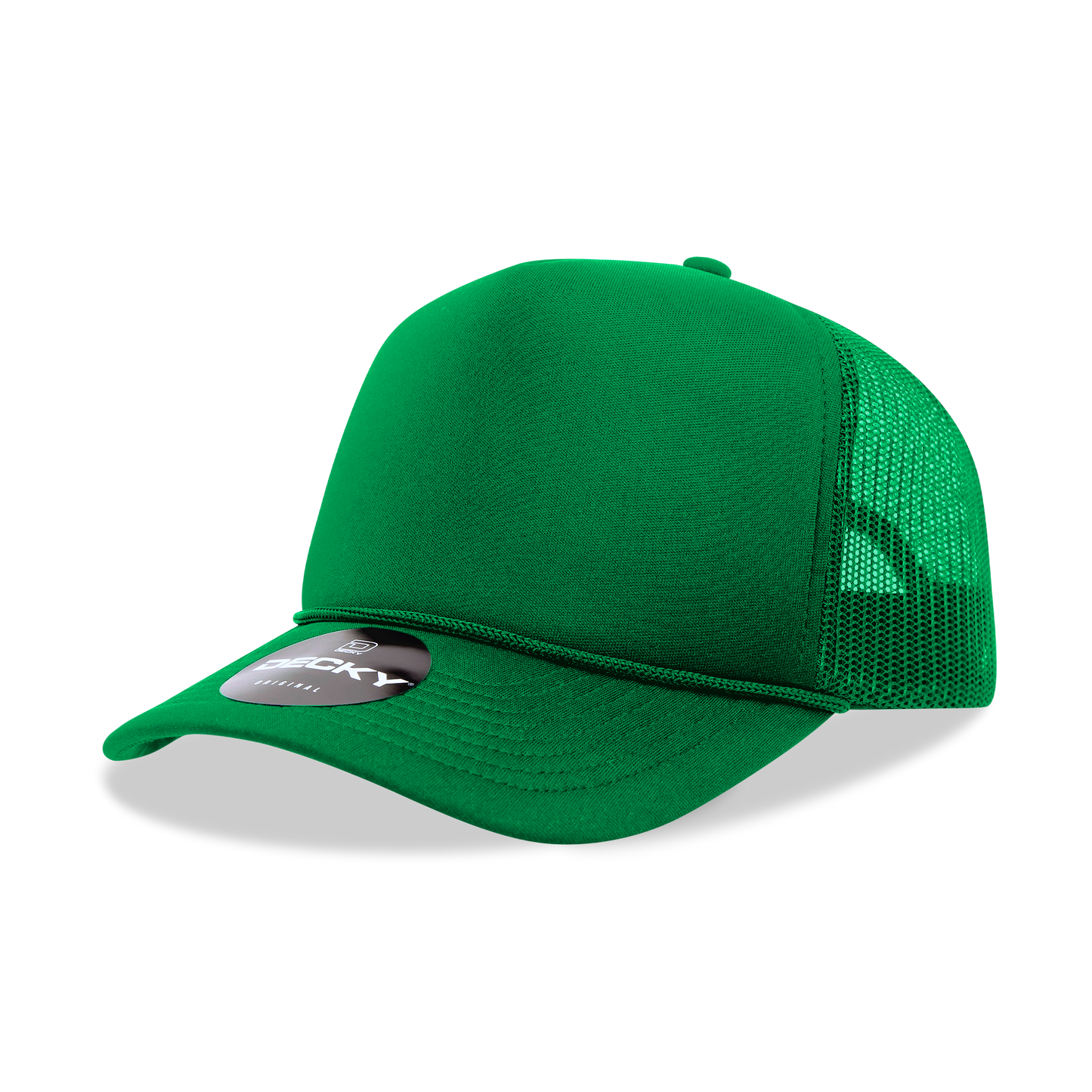 Decky 6025 - Mid Profile, 5 Panel Foam Trucker Hat - 6025: Orange