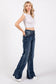 P1153F-DM HIGH RISE STRETCH WIDE LEG FLARE JEANS: 5/26