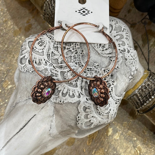 Copper hoops