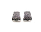 Western Boot Stitch Curled Hoop Earring