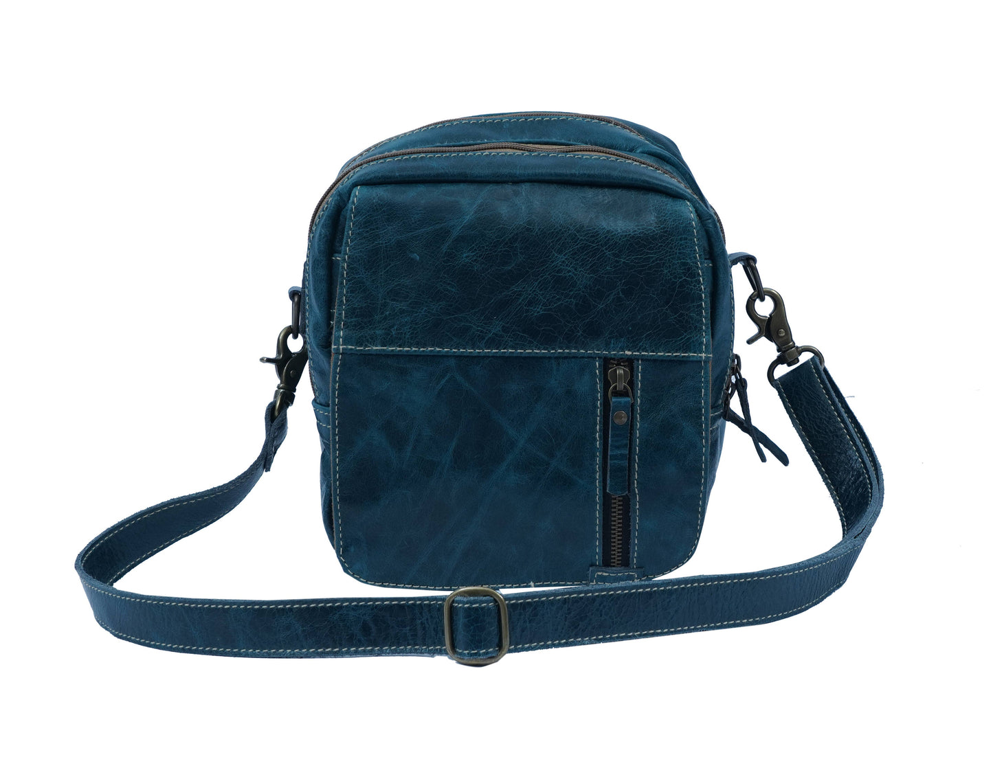 Livi Leather/Hairon Bag: 8.5HX8.75WX3D  S-52"