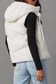Hooded Puffer Double Slip Pocket Waistcoat: Camel