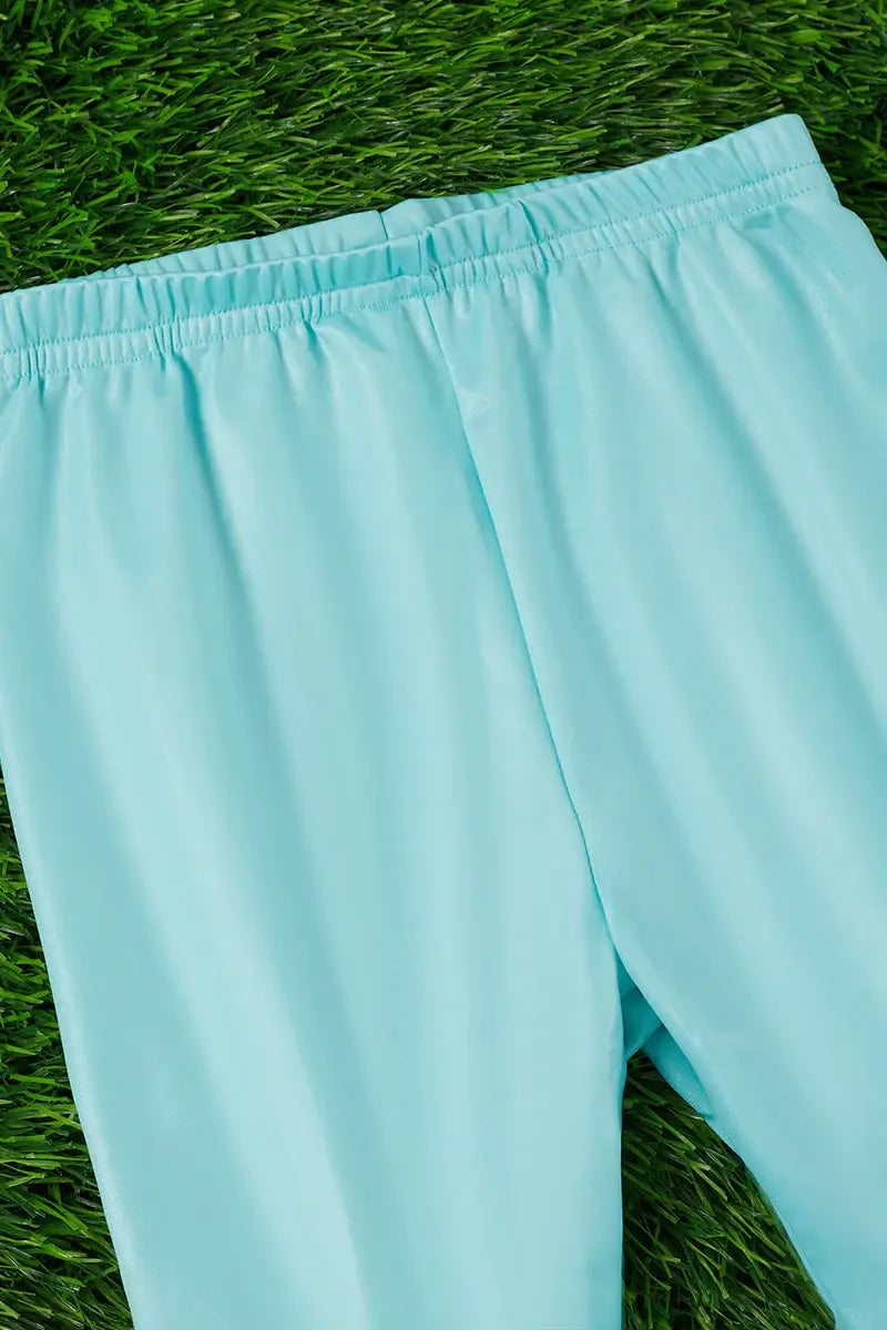 AQUA FAUX LEATHER DOUBLE LAYER BELL PANTS.  2XS