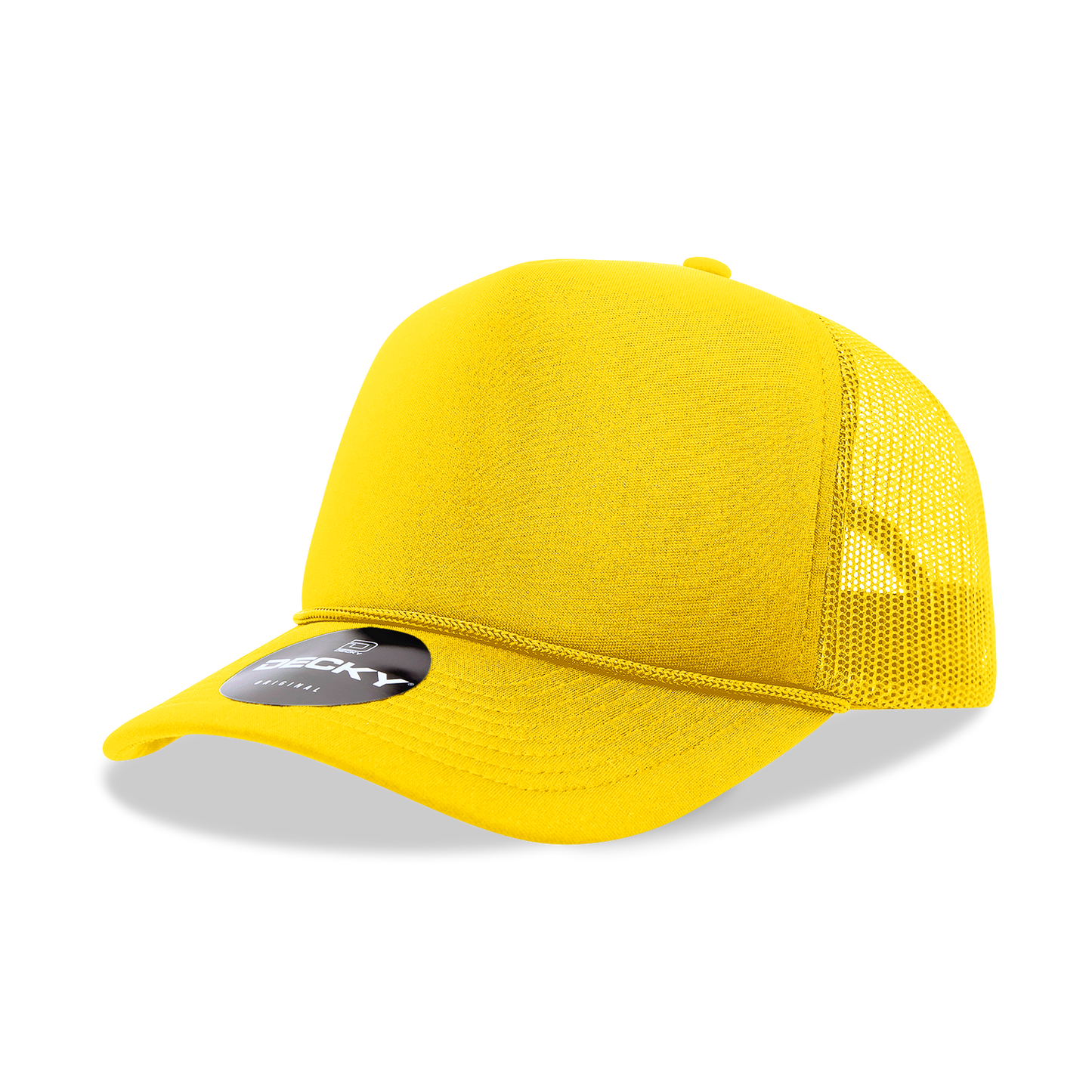 Decky 6025 - Mid Profile, 5 Panel Foam Trucker Hat - 6025: Red