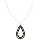 Western Teardrop Bubble Pendant Necklace