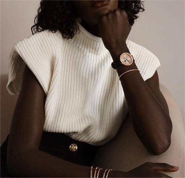 Turtleneck knit vest short sweater vest: White