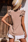 CWTBLSL0007_SLEEVELESS FRILL SHOULDER TUNIC TOP: APRICOT / (S) 1