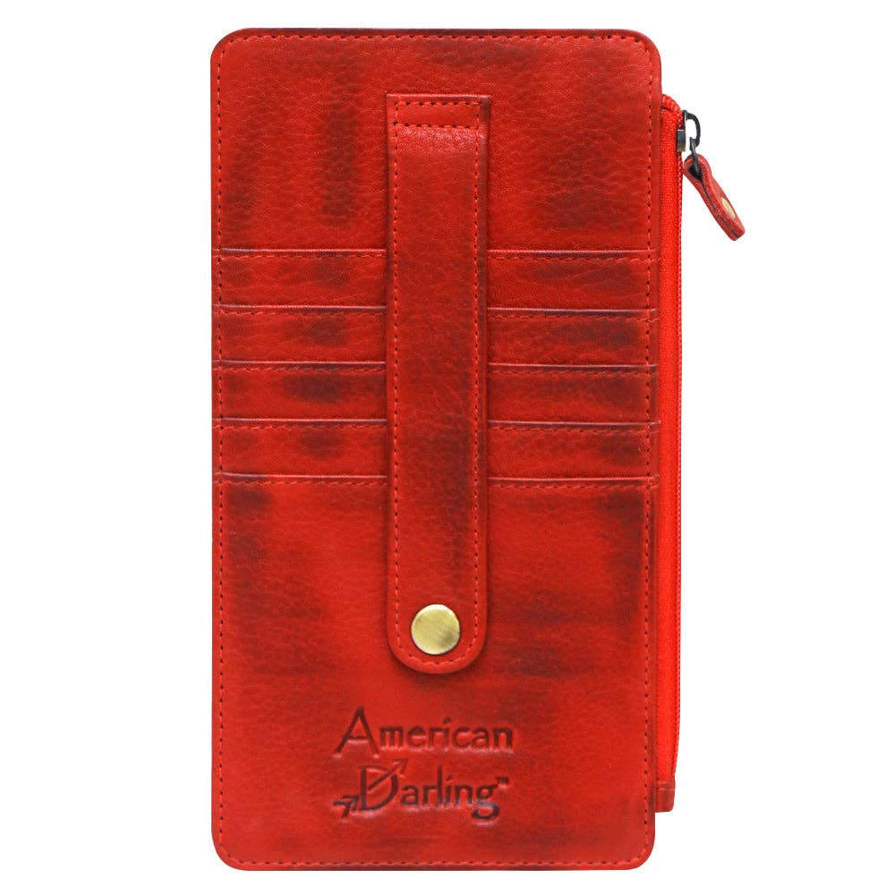 Genuine Leather Cardholder (Turquoise)