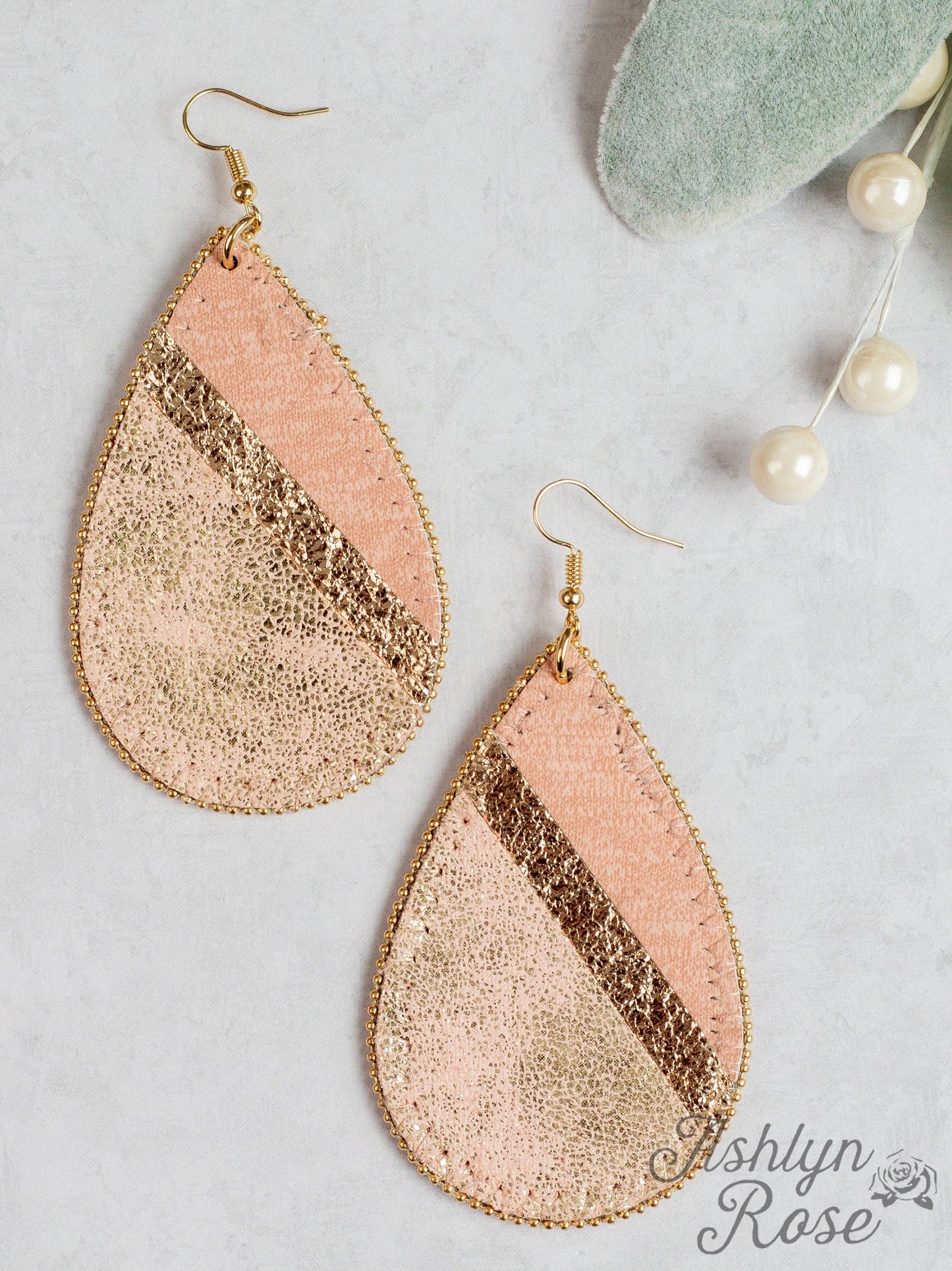 Let's Be Friends Teardrop Earrings, Rose Gold: Rosegold / One Size