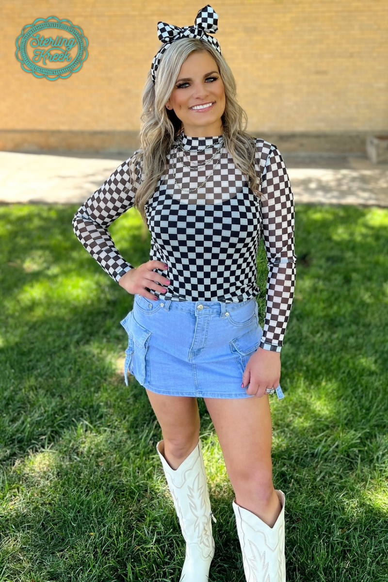 Round The Track Mesh Top: XL