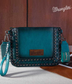 Wrangler Studded Wristlet Crossbody: Blue