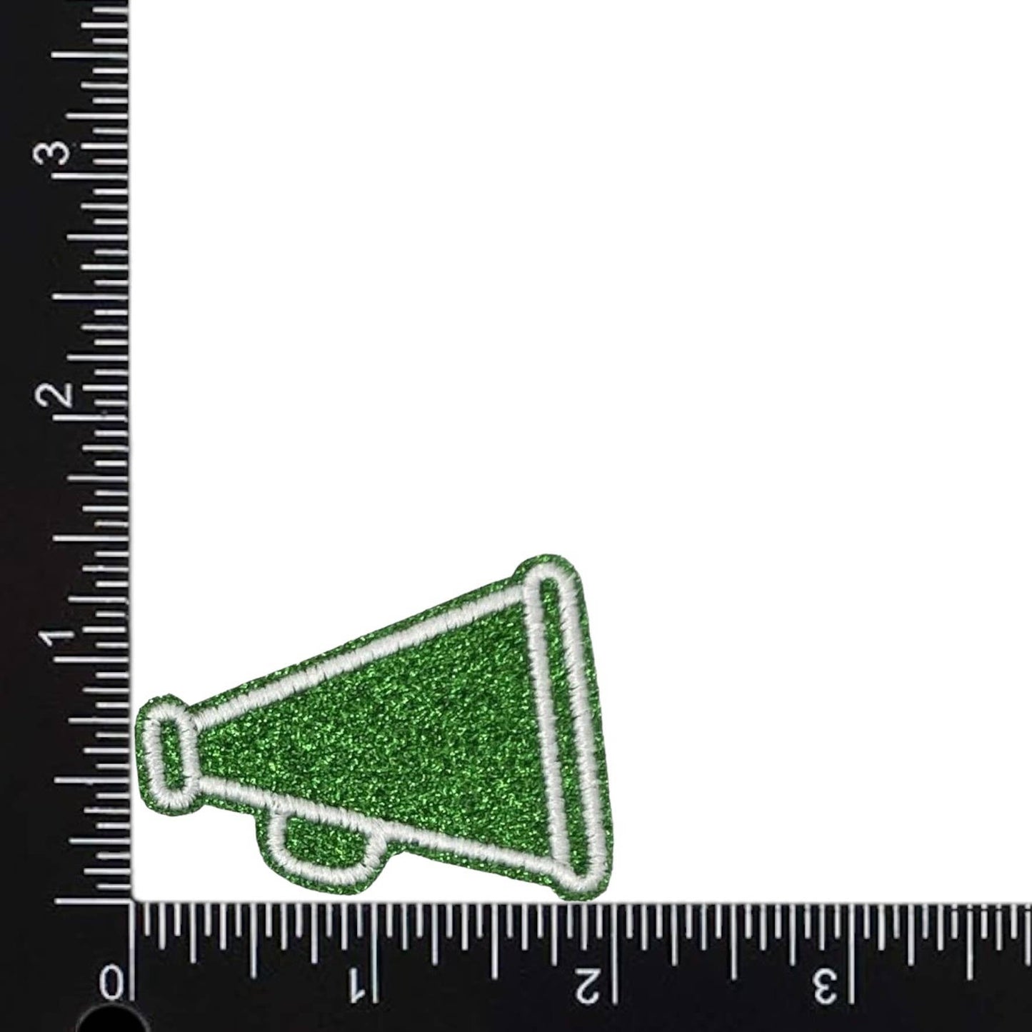 Custom: Megaphone Cheer Cheerleading Glitter Iron on Patch
