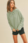 Blank Long Sleeve Hooded T-Shirt: VANILLA / M