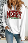 Sequin MERRY Christmas Graphic Sweatshirt |  / XL