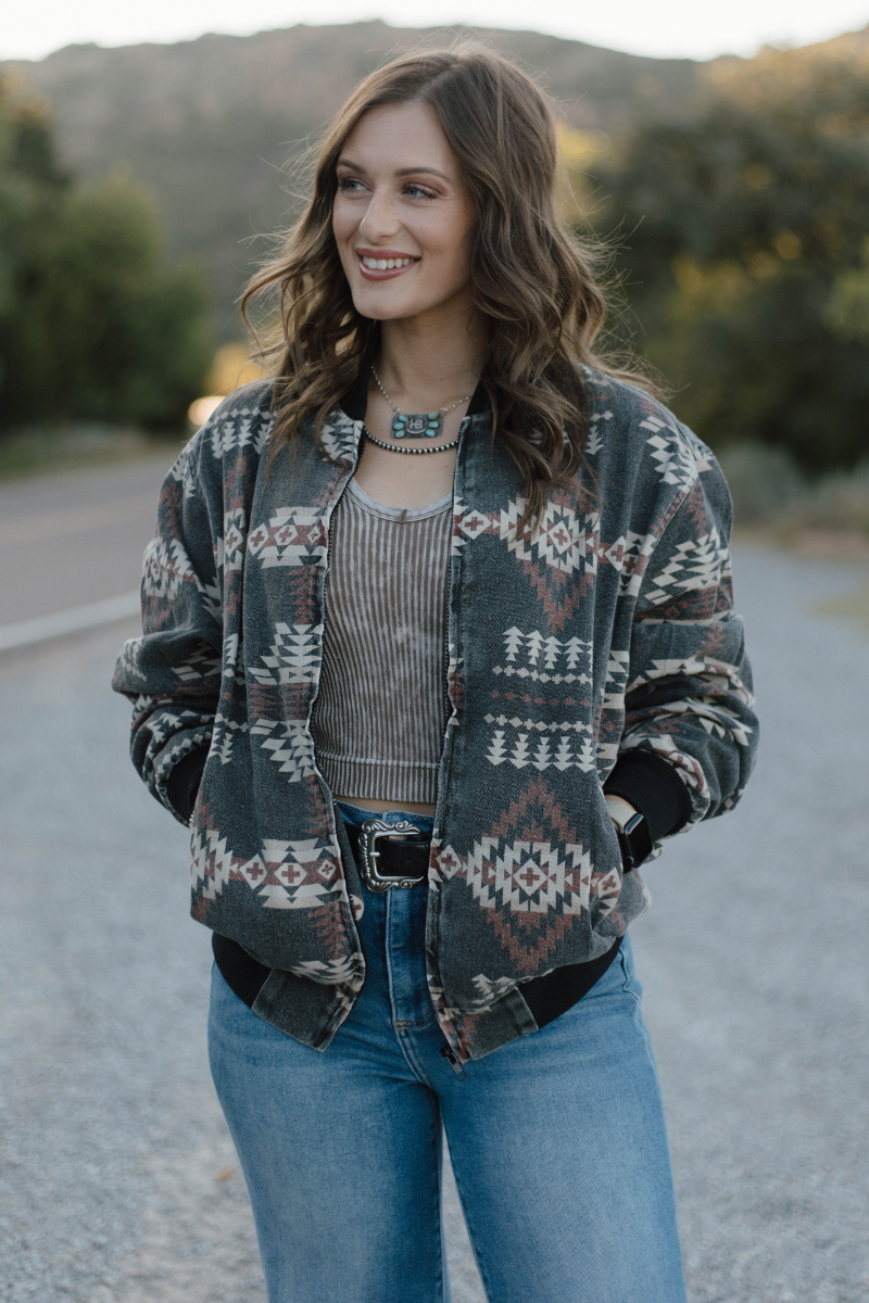 Sagebrush Spirit Bomber Jacket: XXL