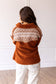 Tan Sherpa With Aztec Details: Tan / Large