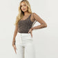 Sparkle Pearl Studded Sheer Mesh See Through Top (Black)