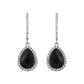 Rhinestone Teardrop Crystal Drop Dangle Earrings: Iridescent