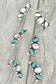 Western Turquoise Gemstone Climber Earrings: Turquoise