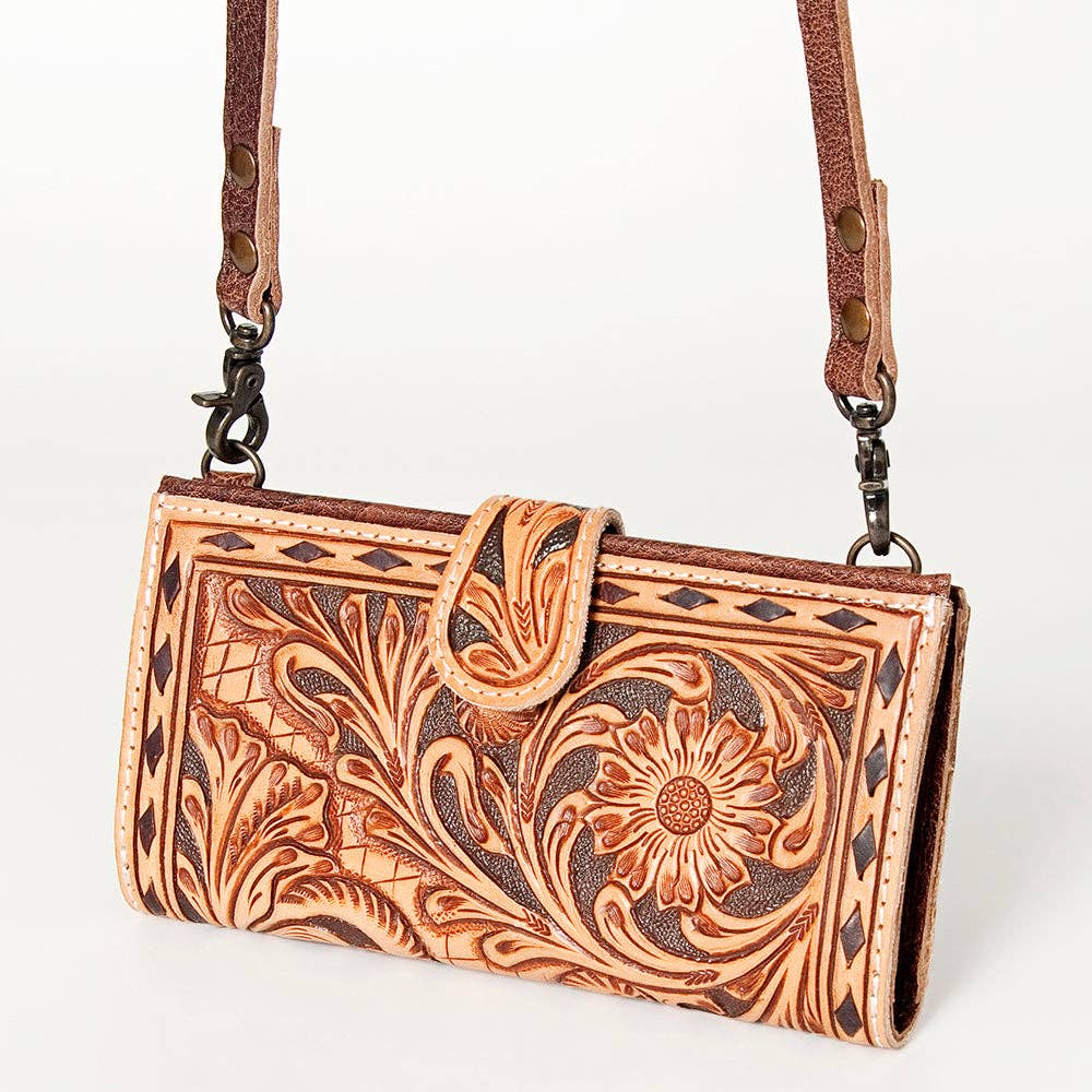 ADBG832 Crossbody Genuine Western Leather Women Bag: ADBG832A