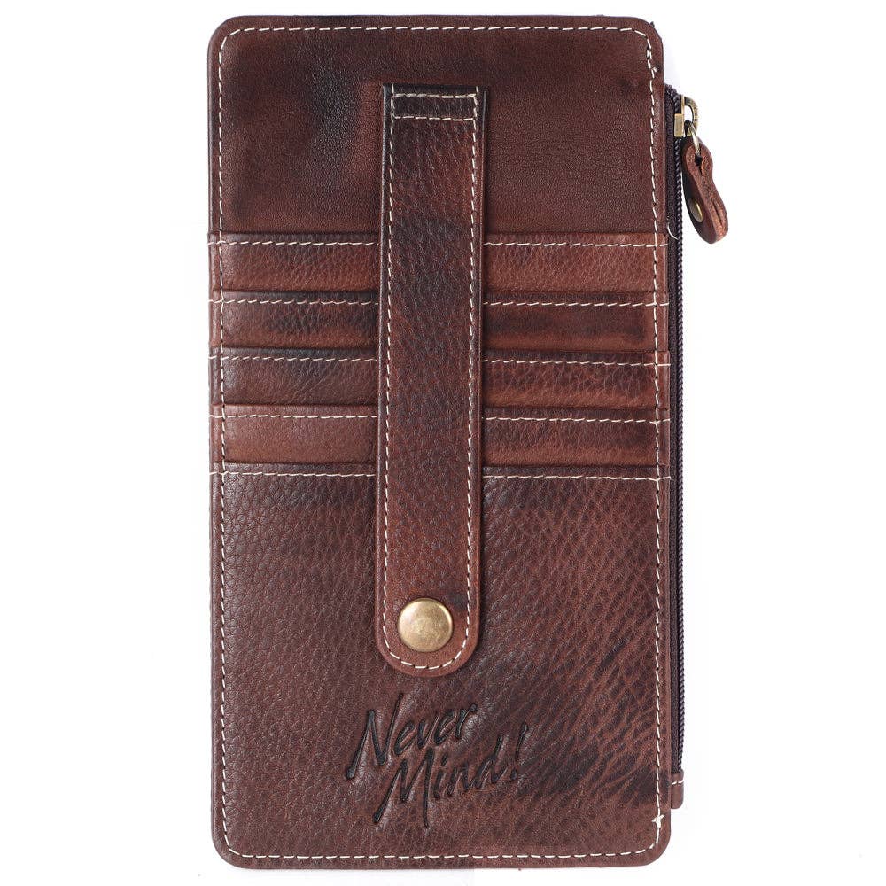 Genuine Leather Cardholder (Turquoise)