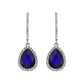 Rhinestone Teardrop Crystal Drop Dangle Earrings: Iridescent