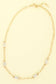 Baguette Cut Gemstone Station Chain Necklace