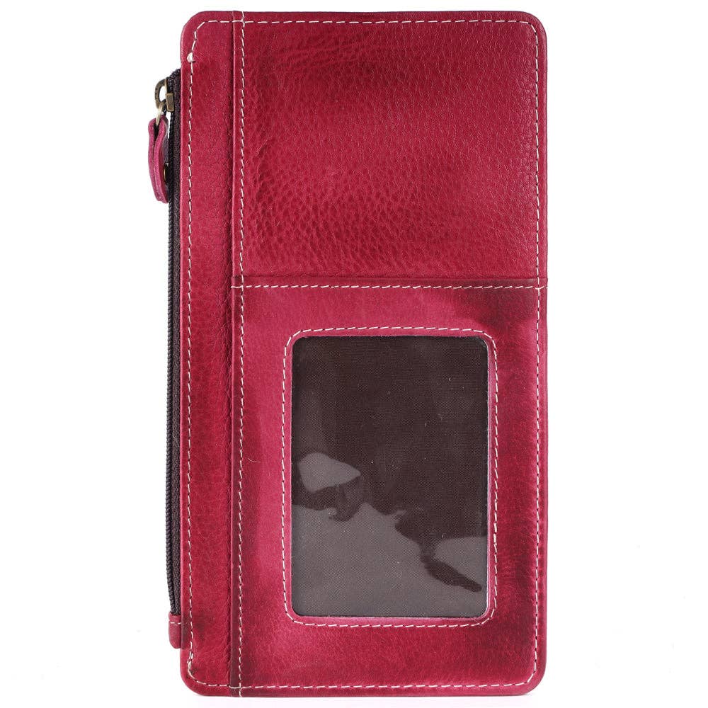 Genuine Leather Cardholder (Turquoise)