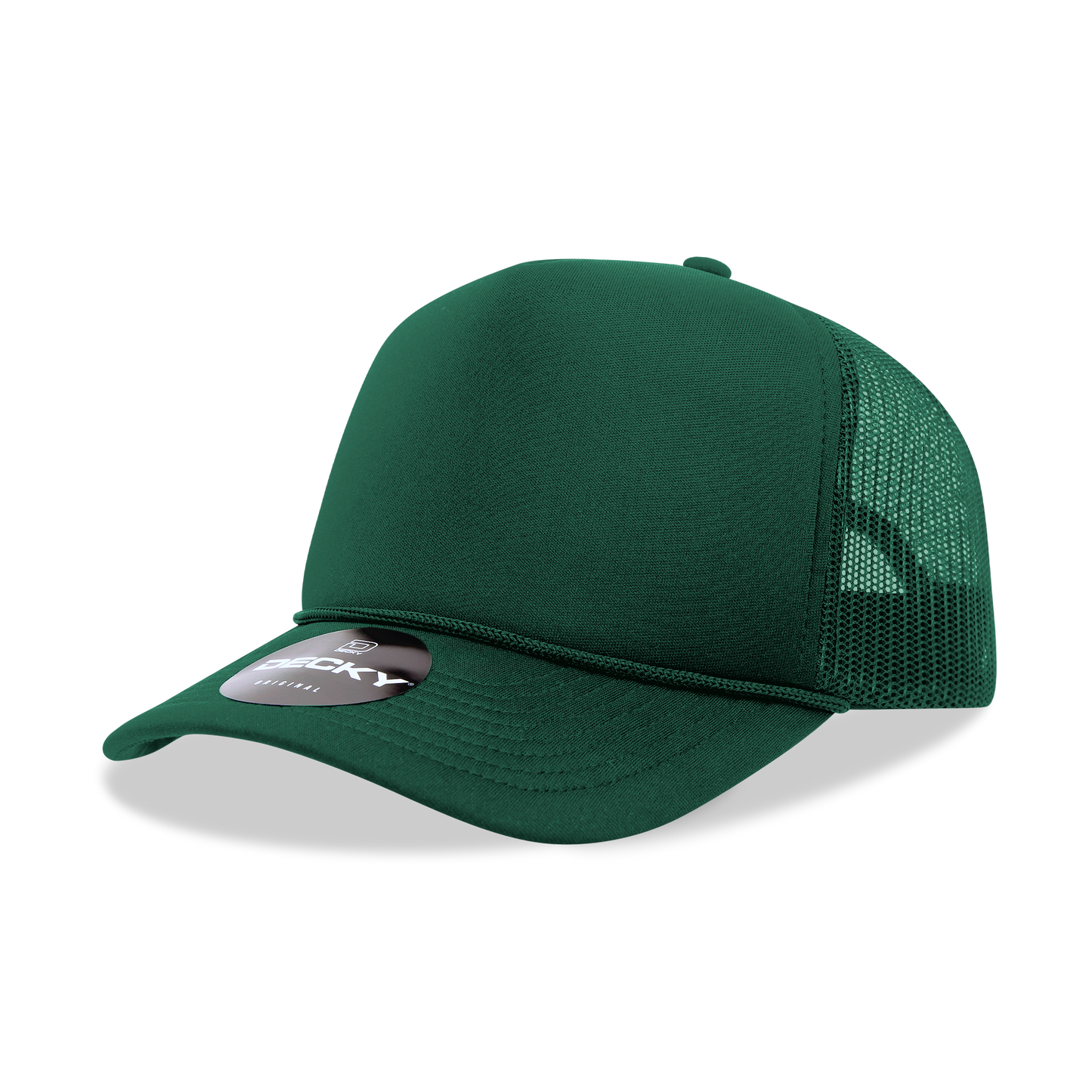 Decky 6025 - Mid Profile, 5 Panel Foam Trucker Hat - 6025: Red