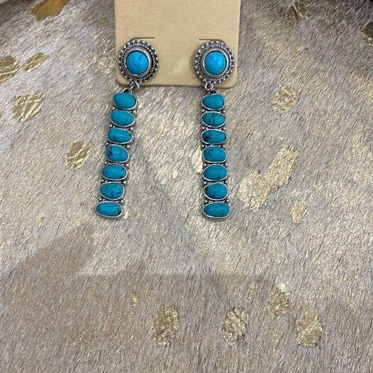 Turquoise dangle earrings