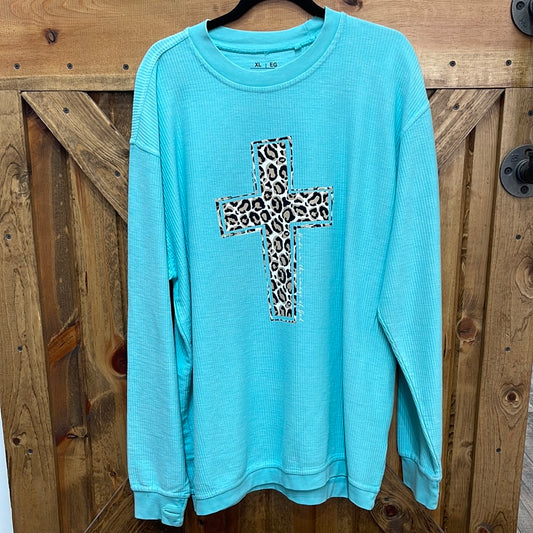 Corded Cross Sweatshirt