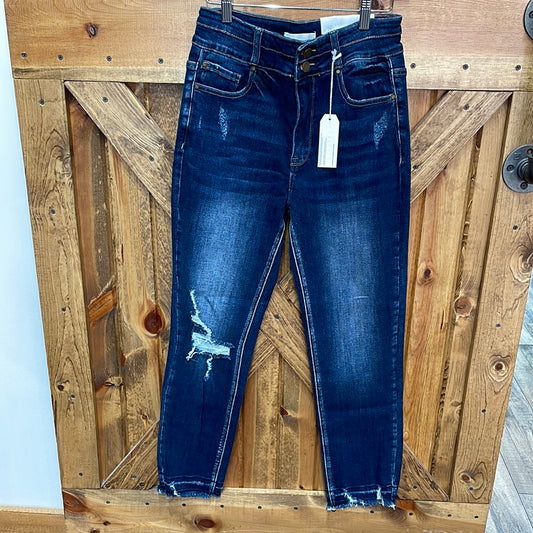 Petra distressed skinny