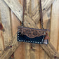 Genuine leather crossbody purse