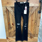 Kancan distressed black denim