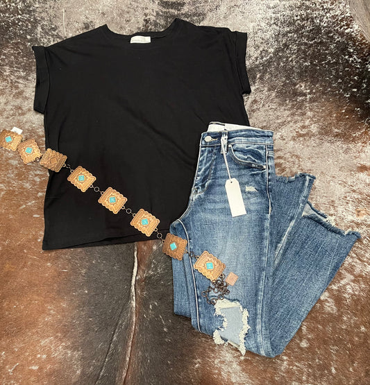 Black Cuff Tee