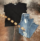 Black Cuff Tee