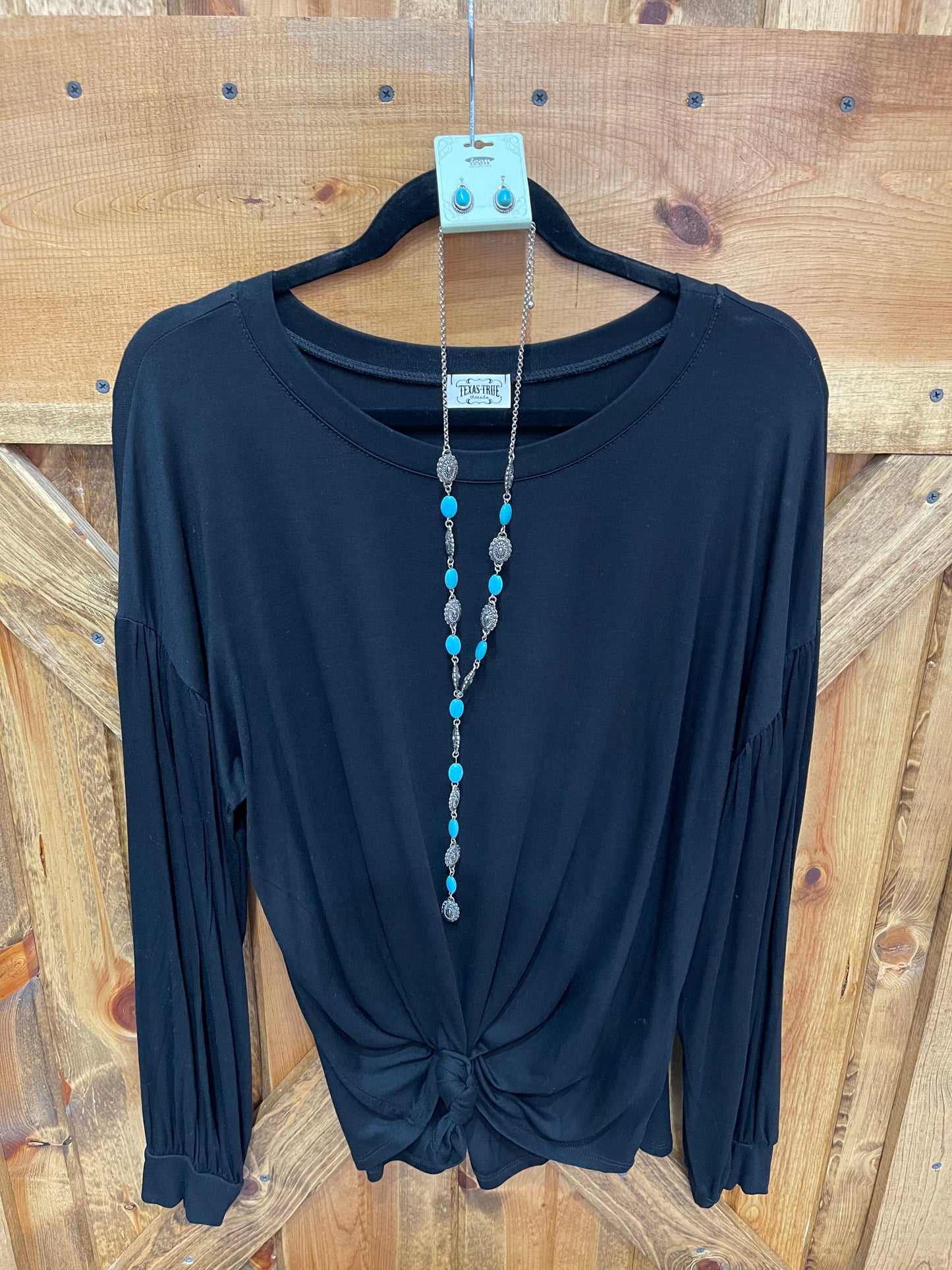 Black belle sleeve top