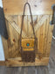 American darling brown and turquoise bag