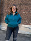 Turquoise 1/4 Zip Sweatshirt