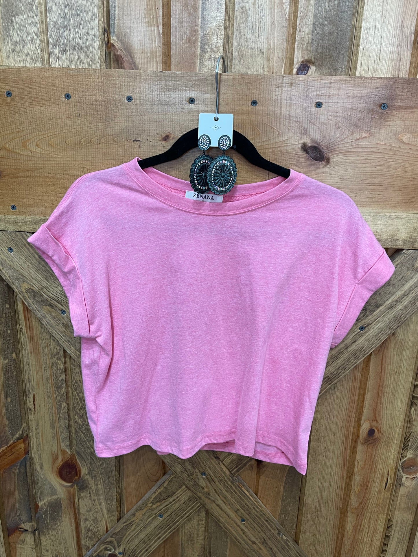 Hot Pink Short Sleeve Tee