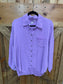 Lavender Raw Edge Buttondown