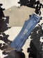 Petra distressed crop denim