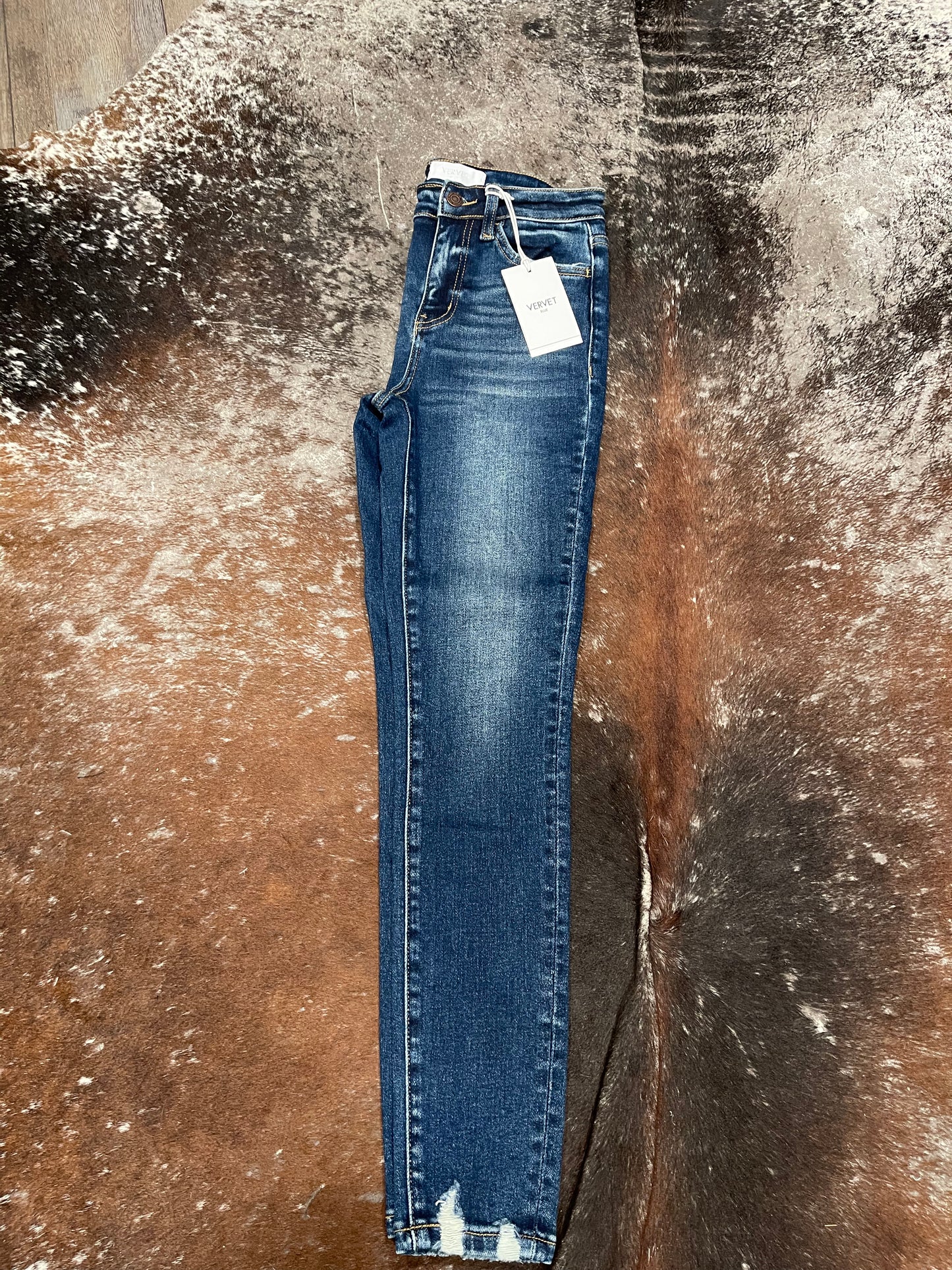 High Rise Ankle Skinny Jeans