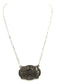 Western Boot Stitch Plate Necklace