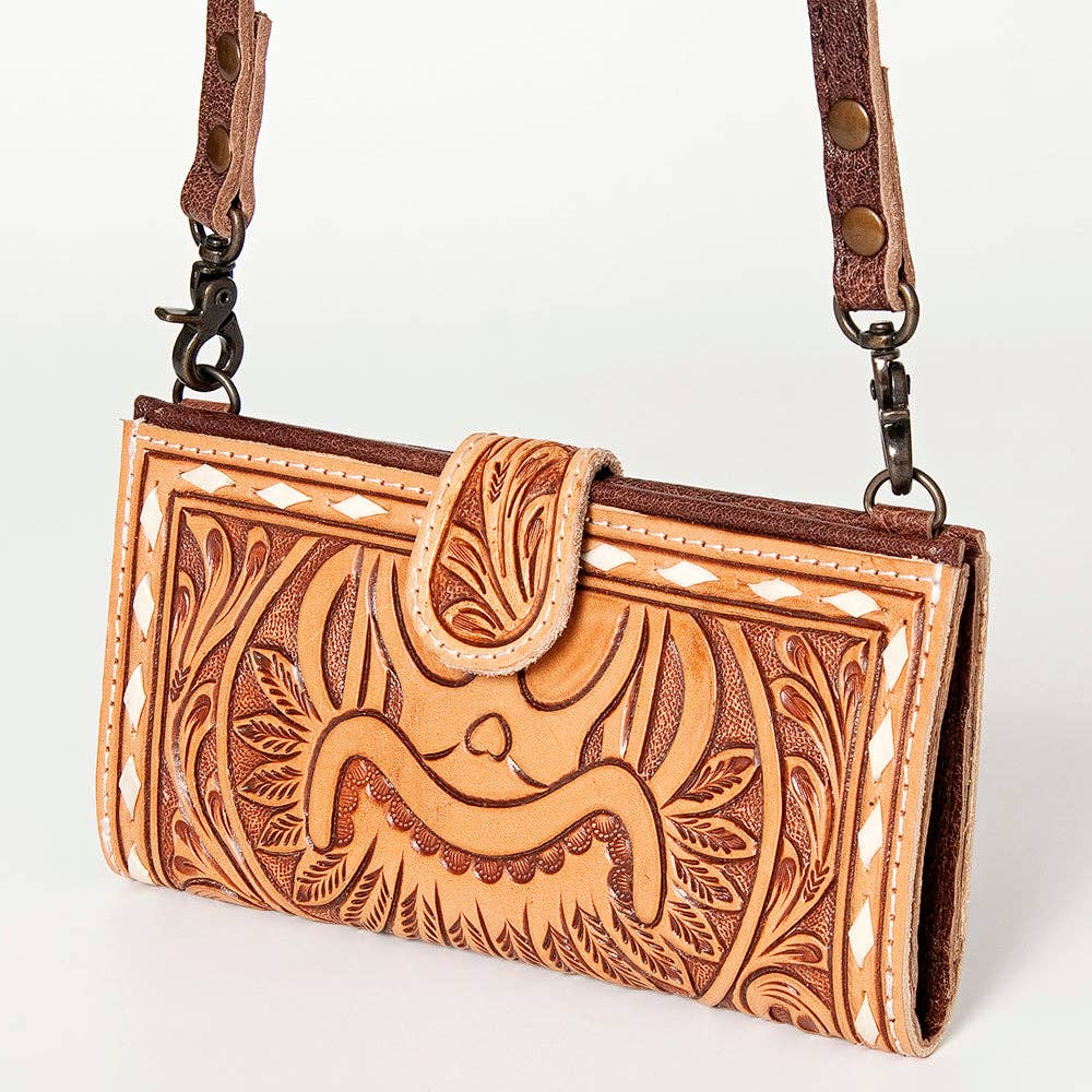 ADBG832 Crossbody Genuine Western Leather Women Bag: ADBG832A